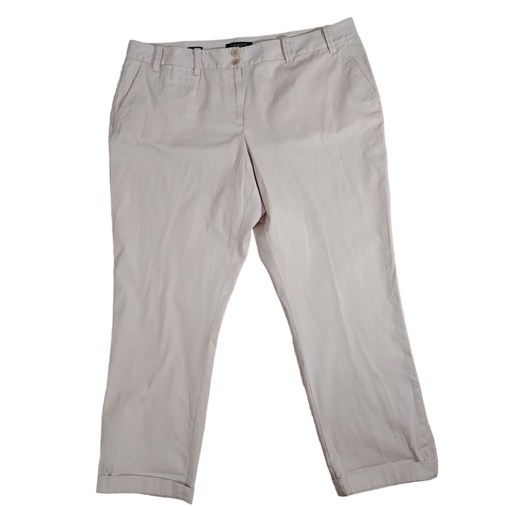 Talbots Signature fit khaki pants 16W